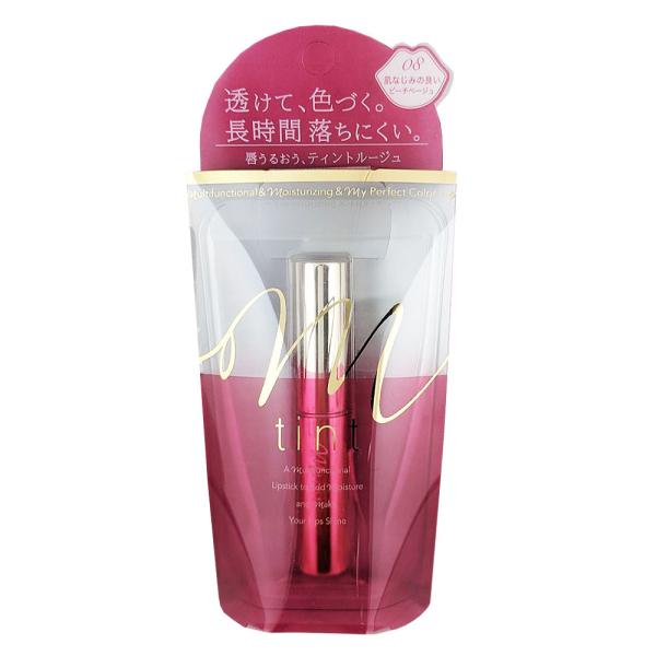 (ポスト投函)(伊勢半)エムティント モイストカラールージュ 08 ピーチベージュ