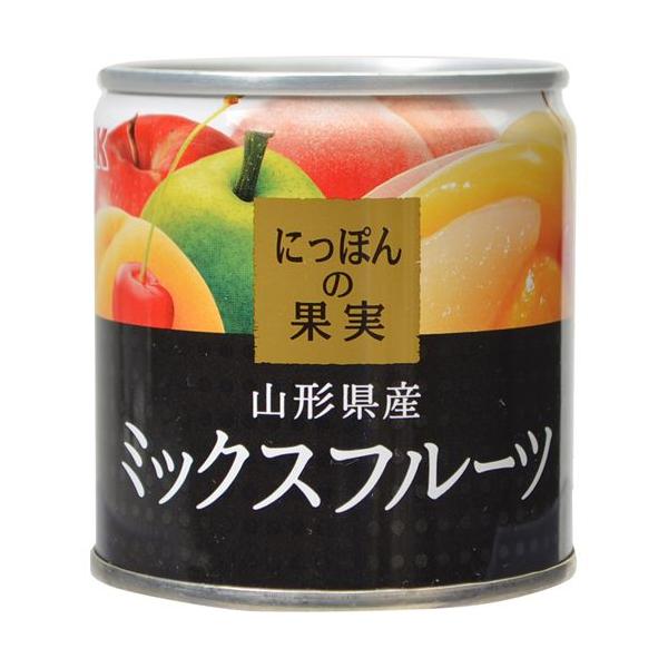 フルーツ缶 にっぽんの果実　山形県産 ミックスフルーツ 195g × 12缶 [K＆K]