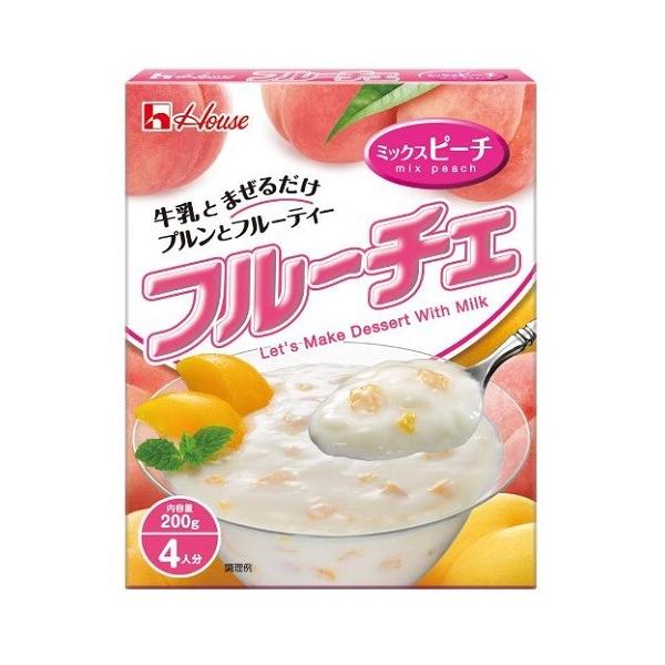 ハウス食品 (ハウス食品)フルーチェ ミックスピーチ 200g : ザグザグ