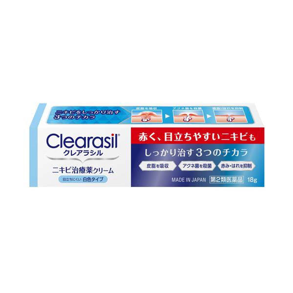 他サイト： (第2類医薬品)(ポスト投函)クレアラシル ニキビ治療薬クリーム 白色 18gの商品画像