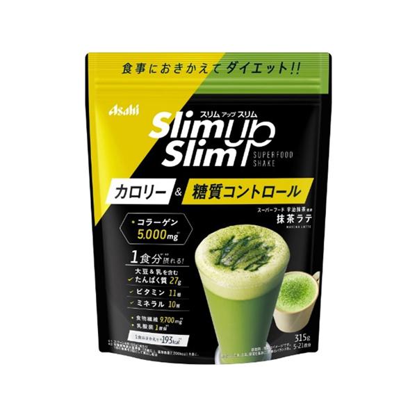 他サイト： (アサヒ)スリムアップスリム 酵素＋スーパーフードシェイク 抹茶ラテ 315gの商品画像