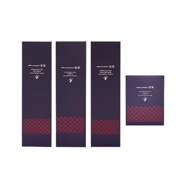 [日本オリーブ]オリーブマノン 紫草化粧水 146ml + 紫草乳液 115ml + 紫草クレンジング 145ml + 紫草せっけん 100g オリーブマノン (日本オリーブ)オリーブマノン 紫草化粧水 146ml + 紫