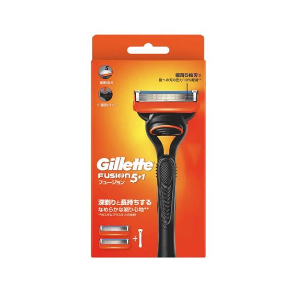 P&G Gillette Fusion 手動剃刀セット5➕1 P&G (ポスト投函)(P&G)ジレット フュージョン5+1 マニュアル