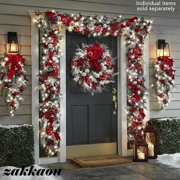 ♪飾っているだけで、クリスマスの雰囲気を演出できます。クリスマスオーナメントを買ってからDIYでクリスマスリースを作れる。華やかなクリスマスを楽しんでください。♪丈夫な作りとなっておりますので安心してお使い頂けます。♪パーティーデコレーショ...