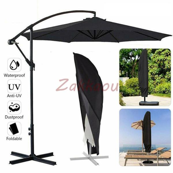 【防水性、耐久性】パティオ傘カバーは耐酸性、耐アルカリ性、耐引裂性、防水性で、悪天候や日光からパラソルを保護します。パラソルを夏の強い日差しや大雨、冬の雪、鳥の糞、木液などの汚れから守って、寿命を延ばします。生地も厚めで造りは丈夫な感じです...