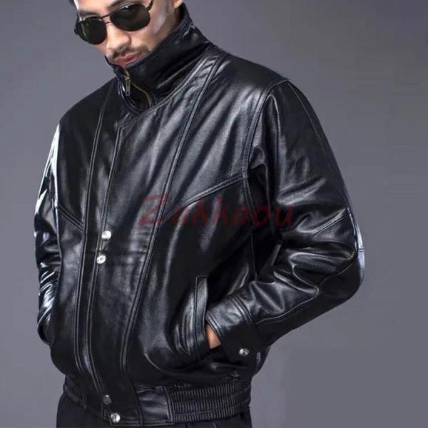 メンズ革ジャン 本革 秋冬 レザージャケット ライダースジャケット