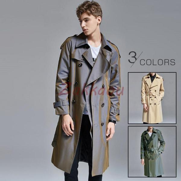 ロングトレンチコート アウター  メンズ ロングオーバー ビジネス あったか 男性コート 秋 冬 メンズトレンチコート コート 春秋冬 メンズ ジャケット ロングコート