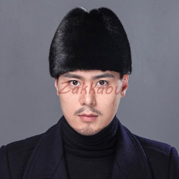帽子 メンズ 秋冬 ファー ハット ロシア帽 本物のファー 帽子 ロシアン