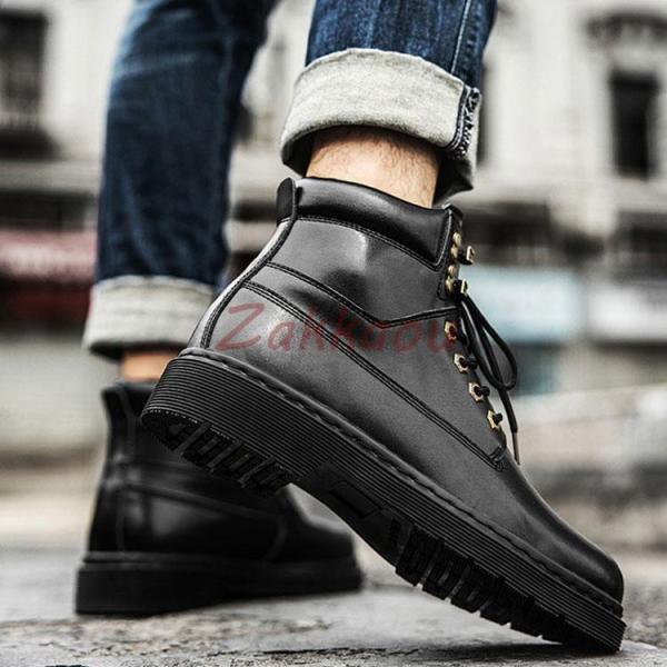 メンズ ショートブーツ ブーツ ワークブーツ 靴 本革 イギリス風