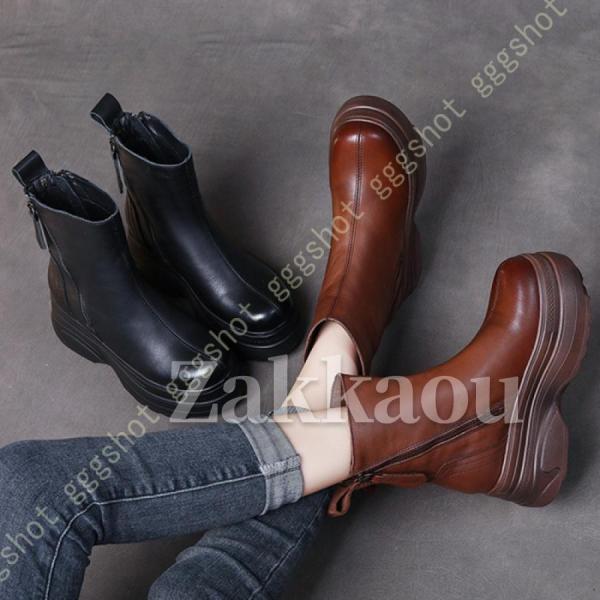 ショートブーツ ヒール ブーツ 冬 大きいサイズ 疲れない ショート レディース スーツ チャンキーヒール ブーティー 厚底 足が痛くならない 太ヒール 靴 牛革 ショートブーツ ヒール ブーツ 冬 大きいサイズ 疲れない ショート