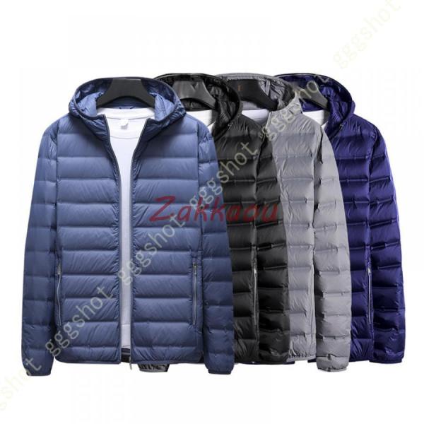 フード付き ダウンジャケット ダウン ウルトラライトダウン メンズ ショート 大きいサイズ ダウンコート メンズ アウター 冬 長袖 軽量 ダウン トップス フード付き ダウンジャケット ダウン ウルトラライトダウン メンズ