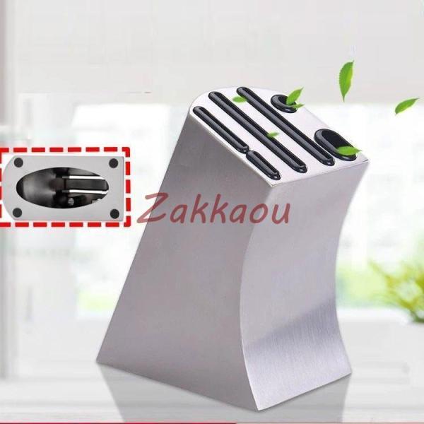 ■品名：包丁スタンド■素材：430ステンレス■カラー:A■サイズ：写真参考人気検索ワード：包丁スタンド おしゃれ ナイフスタンド 包丁立て キッチンナイフ ハサミスタンド キッチン 収納 調理小道具たて 包丁 スタンド ナイフ 収納 ケース...