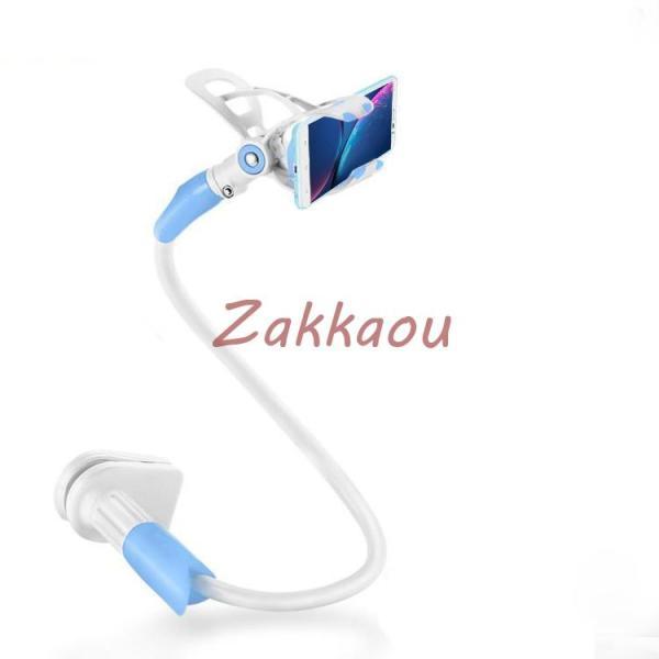 スマホスタンド スマホホルダー 360°自由回転 フレキシブルアーム 卓上