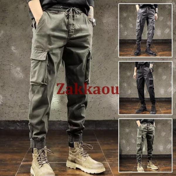 カーゴパンツ メンズ ボトムス ズボン ミリタリー ロング ゆったり
