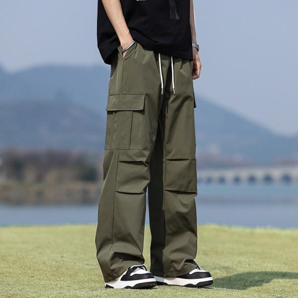 カーゴパンツ ミリタリー メンズ タクティカルパンツ 夏用 アウトドア 作業着 カジュアル ウエストゴム ゆったり 登山 釣り バイク 耐摩耗性 春秋