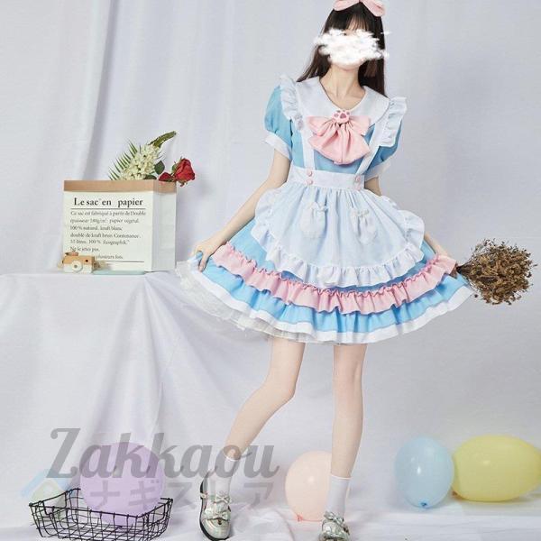 【上品なクラシックメイド服 】ビクトリアン調の落ち着いたデザインのメイド服です。ウエストから自然に広がるロングスカートで、きれいなシルエットのデザイン。カチューシャをつけ、本格的で上品なメイドさんになりきり。【本格的なつくり 】肌触り、着心...