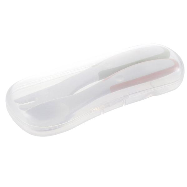 持ち手は滑りにくい素材です。すくいやすく、さしやすい先端部。●外出先でも使える便利なケース付き。●12カ月頃から。ベビー食器　ラインナップベビー用品　ラインナップリッチェル商品　ラインナップ※予告なく成分・パッケージが変更になることがござい...