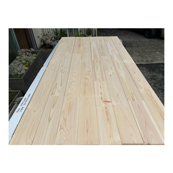 国産ひのき 無塗装 節有 野地板 フローリング 材