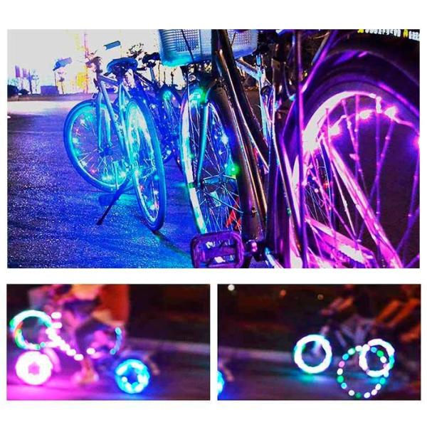 自転車 スポーク 光る