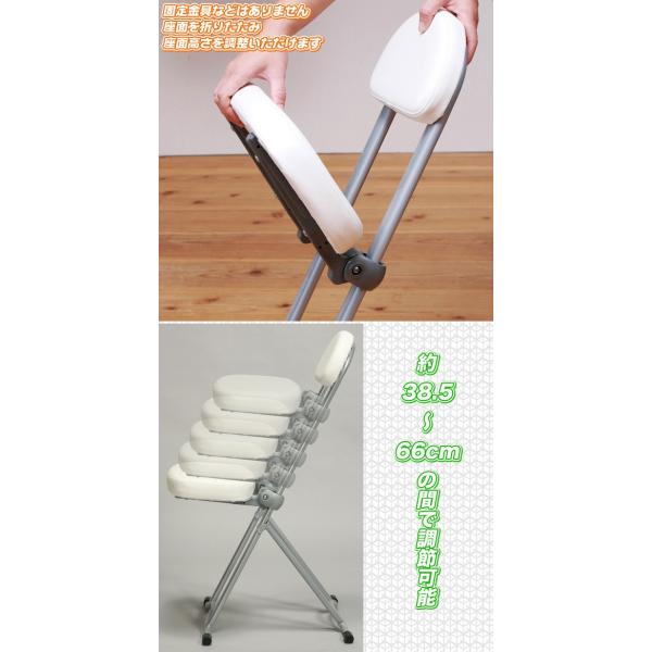 座面高 調整 キッチンチェア 茶 ブラウン 折りたたみ椅子 脱衣所 椅子 台所いす 作業椅子 補助椅子 高さ無段階調節 Buyee Buyee 日本の通販商品 オークションの代理入札 代理購入