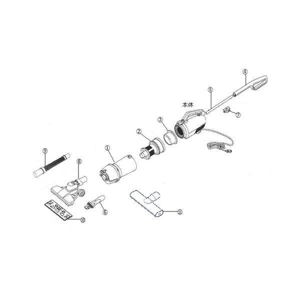 ツインバード工業　REY-004、REY-005、TC-5119、TC-E139用　クリーナー　アフターパーツ　アウターフィルター 図２