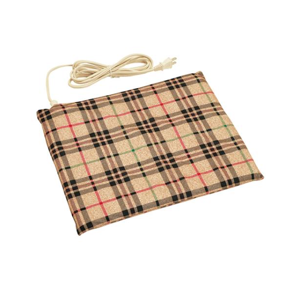 チェック柄の可愛いソフト電気あんか！！消費電力： 30W本体サイズ(H×W×D) mm：3×33×37ｃm