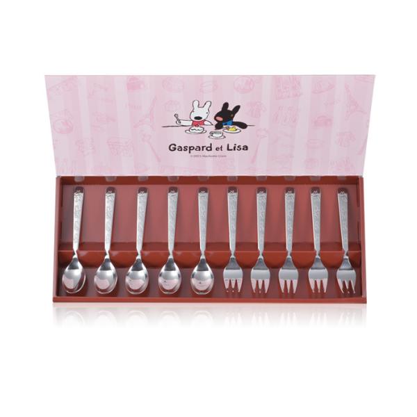 スプーン・フォーク 10本 セット ステンレス 日本製 リサとガスパール カトラリーセット 食器 カトラリー かわいい ギフト M5-MGKAH00047