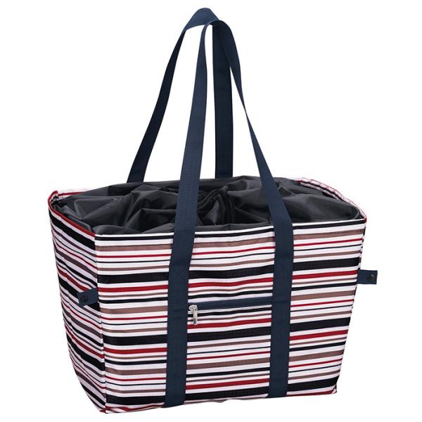 アルミ蒸着加工で保冷効果がある買い物かごバッグです。内面のメッシュポケットには保冷剤などを収納できるのでお買い物の帰りも安心。 袋詰めの煩わしさも解消できてレジ袋も使用しないのでとってもエコです。巾着のマチが長いので、 大きな買い物カゴへの...