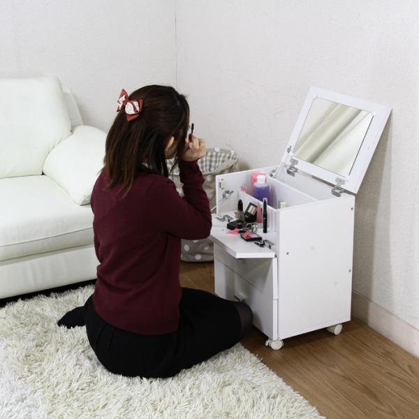 ドレッサー 収納 コンパクト キャスター付き コンパクトドレッサー