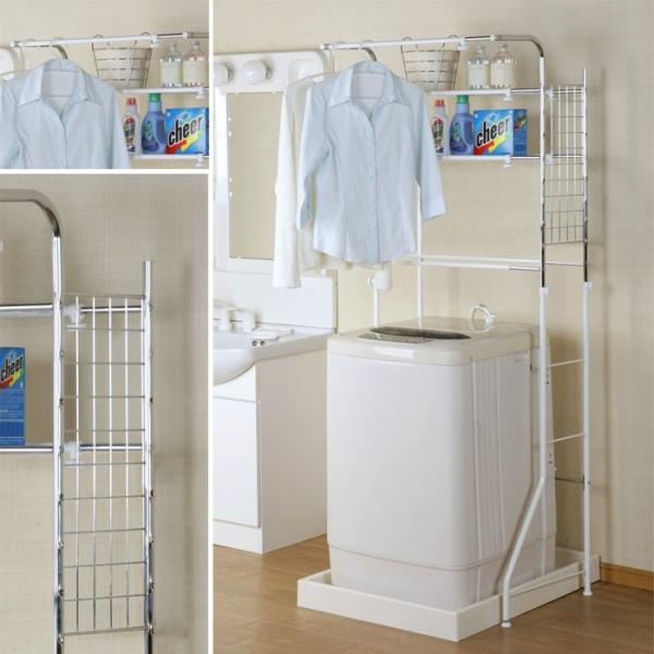 ランドリーラック おしゃれ バスケット付き カゴ付き 洗濯機ラック 縦型洗濯機 収納棚 脱衣所 Buyee Buyee 日本の通販商品 オークションの代理入札 代理購入