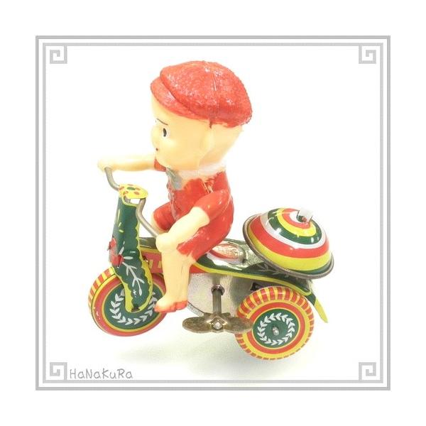 ブリキ ぜんまい おもちゃ 231 子供ベル自転車 [展示品