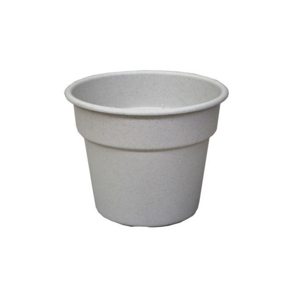 ・シンプルなデザイン。水はけのよい丸型底穴設計。サイズ：１１４Φｘ９２(mm)カラー：ミカゲ材質：ポリプロピレン土容量：０.４Ｌメーカー：アップルウェアー株式会社【備考】同社【浅皿ＡＰ】対応