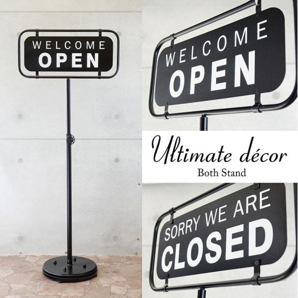 ディスプレイスタンド 店舗用 Ultimate decor アルティメットデコール［OPEN & CLOSED 両面スタンド］13TW3312Y5W5