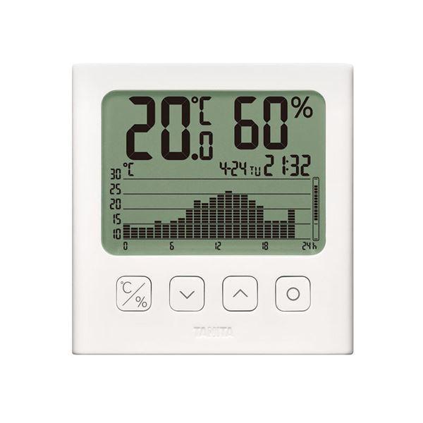 グラフ付きデジタル温湿度計 TT-581-WH〔代引不可〕