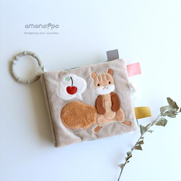 amanoppo あまのっぽ ふんわりえほん布絵本 赤ちゃん 0歳 出産祝い ハーフバースデー プレゼント 音が鳴る おもちゃ 布 絵本 知育玩具 生後半年 生後6ヶ月 しかけ絵本 仕掛け絵本 女の子 男の子生後半年から遊べる、可愛い布絵本...