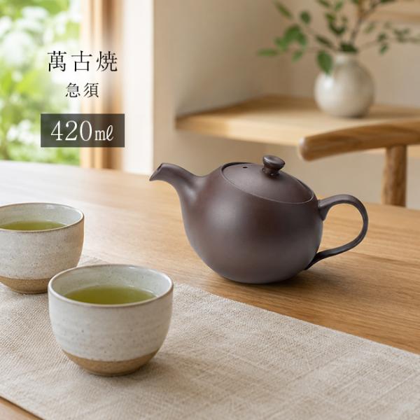 憩 ICOI ポット 420ml(急須 萬古焼 日本製 可愛い モダン おしゃれ 洗いやすい 小さめ ポット 紫泥 ティーポット)