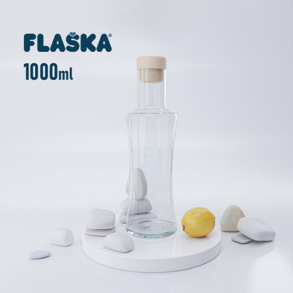FLASKA JUG VODAN 1000ml(おしゃれ ウォータージャグ 水差し ガラス
