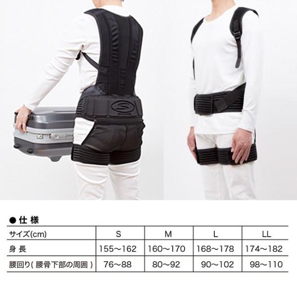 ワークサポートスーツ 作業用 腰 ベルト オフィス コルセット 作業 姿勢 スポーツ 仕事 サポーター 黒 ブラック 男女兼用 メンズ レディース S M Wa124 雑貨のねこや 品質が完璧 特別オファー