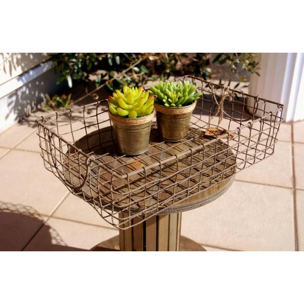 バスケット　編み籠　籠　インテリア雑貨　ガーデニング　アンティーク風　レトロ風 バスケット 編み籠 籠 インテリア雑貨 ガーデニング