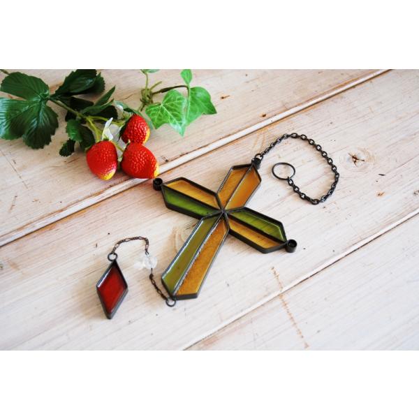 ステンドグラス クロス 十字架 ステンドガラス ブリエット