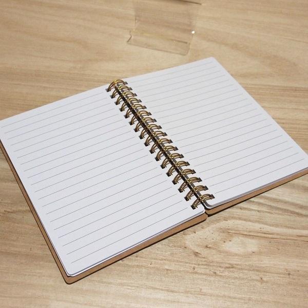 A6 Wリングノート 7ミリ罫線（クッキー）02278/リングメモ ハード