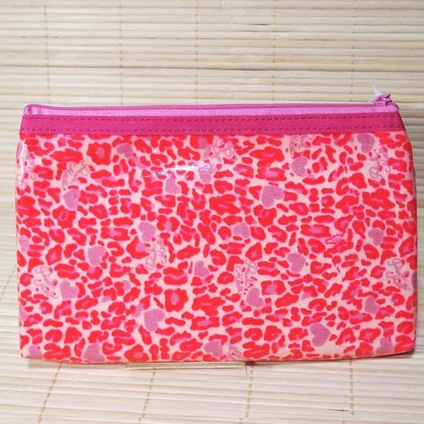 ピンク ヒョウ柄 フラット ペンポーチ(80's)06036/筆箱 ピンク ヒョウ柄 フラット ペンポーチ(80's)06036/筆箱