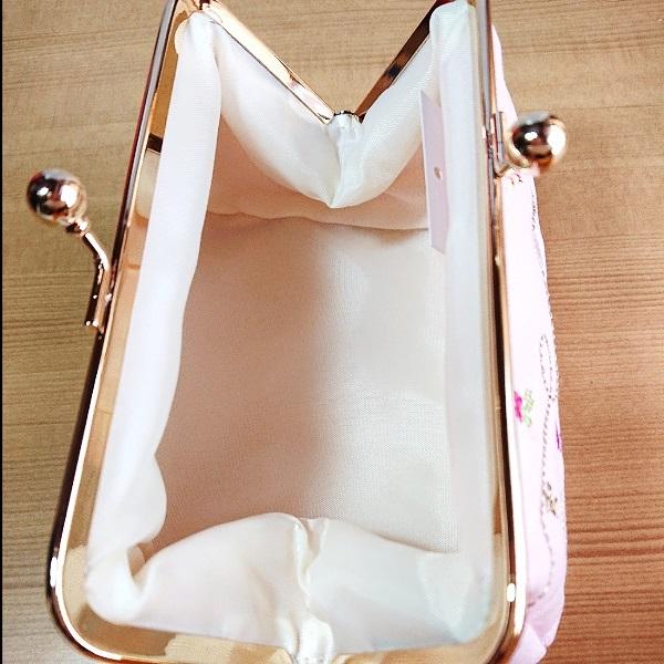 プチフルール がま口タイプ ポーチ（人魚姫/ラメピンク） 09025