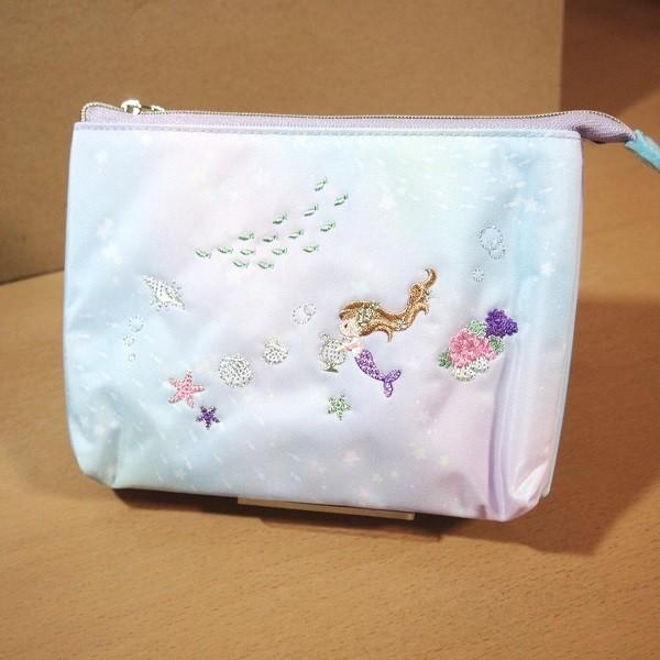 フェアリーテイル ダブルフラットポーチ(人魚姫) 09410 プチフルール