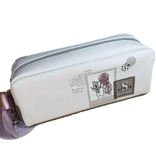 ガーリー スウィート ボックス型ペンケース コラージュ 可愛いキャラ 筆箱 フラップポケット付き 雑貨のぱんぷきん 通販 Yahoo ショッピング