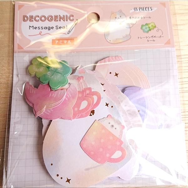 書き込めるシール+ミニトレペシール デコジェニックメッセージ シール