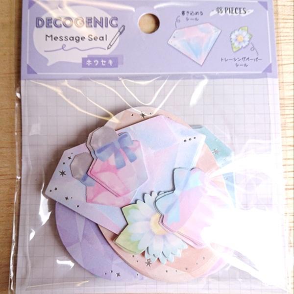 書き込めるシール+ミニトレペシール デコジェニックメッセージ シール