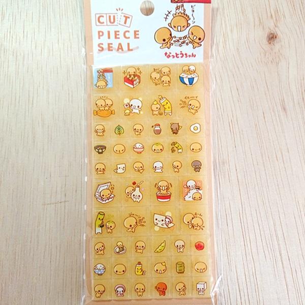 ブロックシール カットピースシール なっとうちゃん 127446/ タイル