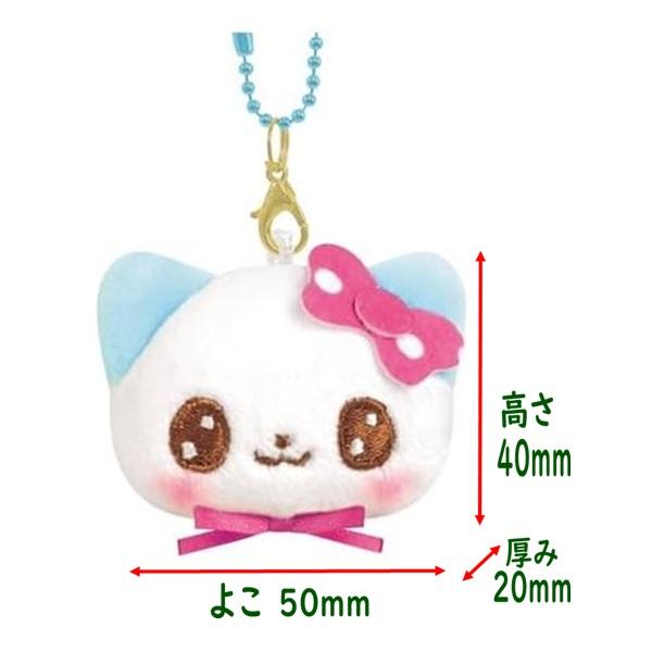 みゅーちゃん ぺたふれキーホルダー 136732/平成キャラクター ねこ