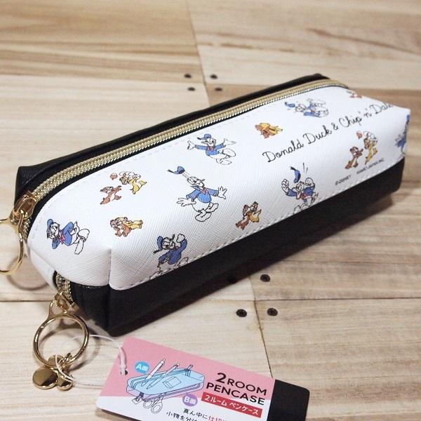上下に収納 ディズニー ミッキー フレンズ 2ルームペンケース コンパクト筆箱 Disney 雑貨のぱんぷきん 通販 Yahoo ショッピング